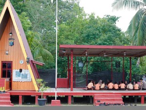 Unik! Ada Pos Bhabin Pulau Terluar di Riau Berkonsep Literasi Digital