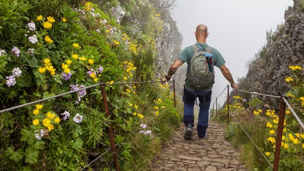 Puncak Ruivo di Pulau Madeira, Portugal