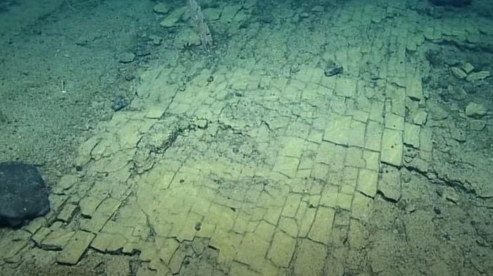 Sebuah ekspedisi ke punggungan laut dalam, tepat di utara Kepulauan Hawaii, mengungkap penemuan mengejutkan. Terdapat dasar danau kering purba yang dilapisi sesuatu yang tampak seperti jalan bata kuning.