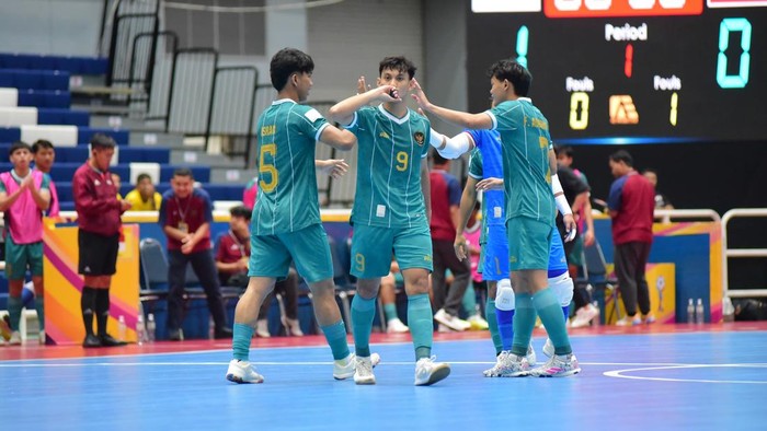Timnas Futsal Indonesia menang atas Myanmar untuk menjadi juara Grup B Piala AFF 2024.