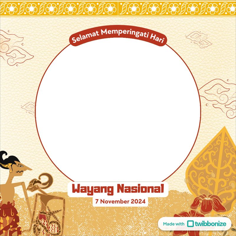 Twibbon Hari Wayang Nasional 2024