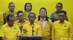 Potret Bahlil Umumkan Kepengurusan DPP Golkar Periode 2024-2029
