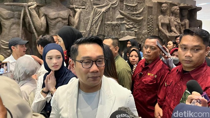 Calon gubernur Jakarta nomor urut 1 Ridwan Kamil (RK). (Diah Puspaningrum/detikcom)