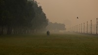 Awal musim dingin juga bertepatan dengan musim pembakaran jerami, di mana petani sengaja membakar sisa-sisa tanaman untuk membersihkan ladang mereka, sehingga asap mengepul di langit.