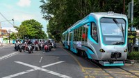 Trem Otonomus tersebut merupakan hasil riset dan pengembangan PT INKA bersinergi dengan Institut Teknologi Bandung (ITB).