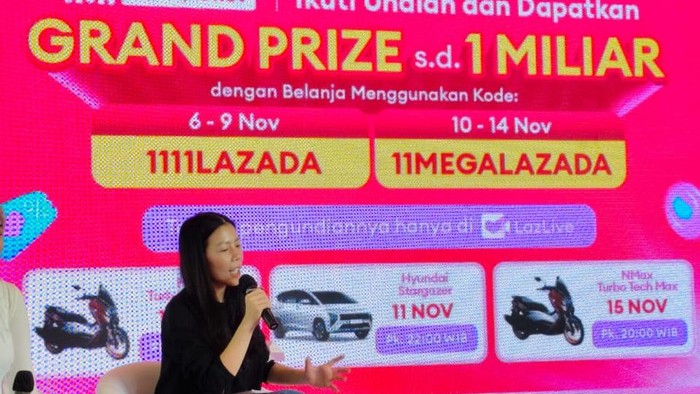 Lazada 11.11 menghadirkan promo terbaik dan hadiah spesial. Ada iPhone 15 Pro Max dan TV 40 inch yang siap dibagikan setiap hari selama promo berlangsung.