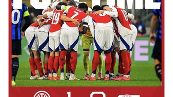 Akun Arsenal di X mengabarkan kekalahan mereka. Foto: X.com