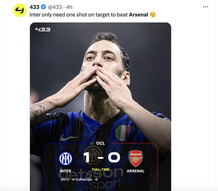 Meme Inter Arsenal