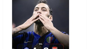 Sementara Inter bermain dengan sangat efisien. Foto: X.com