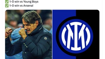 Ini hasil impresif Inter di Liga Champions. Foto: X.com