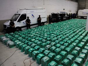Penampakan 13 Ton Kokain yang Disita Polisi Spanyol dari Kargo Pisang
