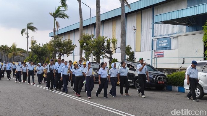 Karyawan PT Sritex. Foto diambil Senin (28/10/2024).