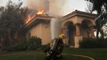 Rumah-rumah Mewah di California Dilalap Api Kebakaran Hutan