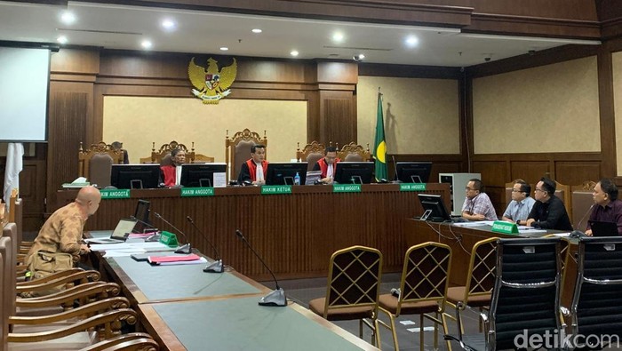 Sidang kasus gratifikasi dan TPPU Rafael Alun (Mulia Budi/detikom)