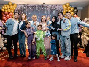 Adu Gaya Thariq-Aaliyah Vs Atta-Aurel di Ultah Ashanty, Kompak Pakai Denim