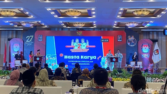 Debat kedua Pilkada Kota Semarang 2024, Jumat (8/11/2024).