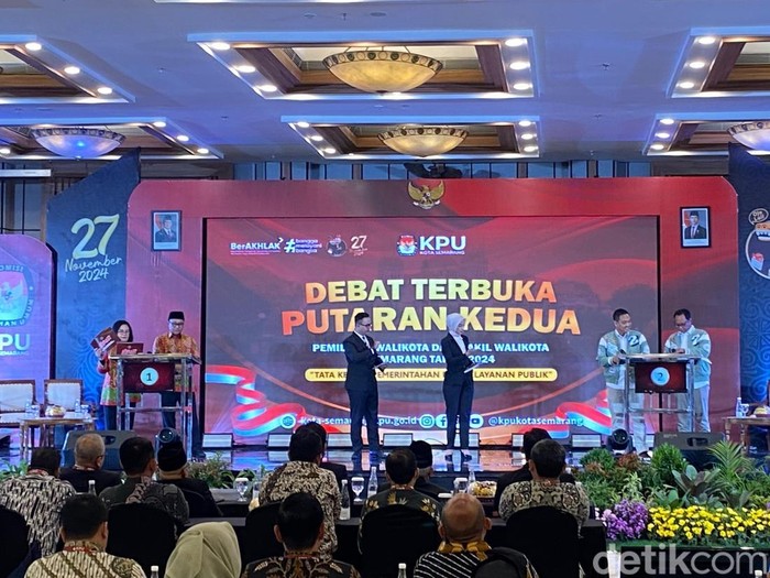 Debat kedua Pilkada Kota Semarang 2024, Jumat (8/11/2024).