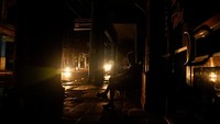 Suasana Kota Havana di malam hari saat jaringan listrik lumpu akibat diterjang Badai Rafael, Kamis (7/11/2024) waktu setempat.  