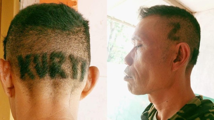 Engkus merombak gaya rambut untuk dukung Syakur-Putri di Pilbup Garut 2024