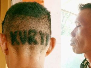 Gaya Nyentrik Engkus Dukung Syakur-Putri di Pilkada Garut 2024