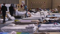 Ribuan orang kehilangan rumah akibat banjir bandang di Spanyol. (AP Photo/Alberto Saiz)