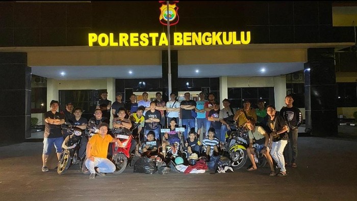 Polisi meringkus komplotan curanmor 40 TKP di Bengkulu.