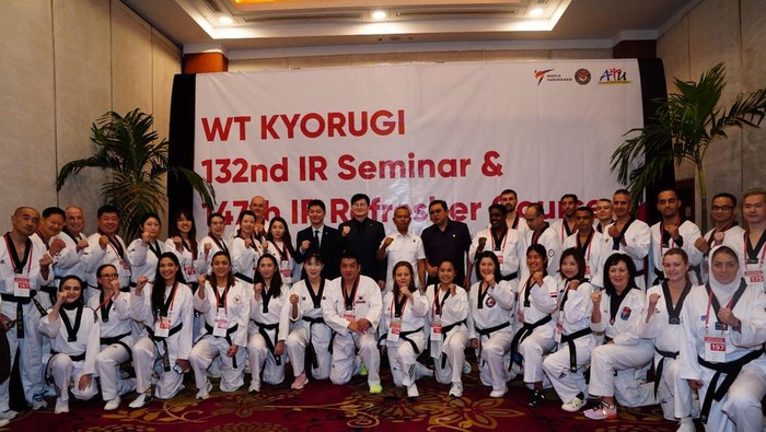 PBTI gelar World Taekwondo Kyorugi 132nd International Referees Seminar and 147th International Referees Refresher Course, Jumat (8/11/2024)