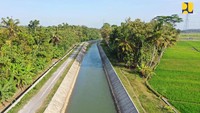 Dalam rangka mendukung ketahanan pangan, Kementerian PU juga telah membangun infrastruktur yang meningkatkan keandalan penyediaan air irigasi melalui pembangunan dan pengelolaan jaringan irigasi.  