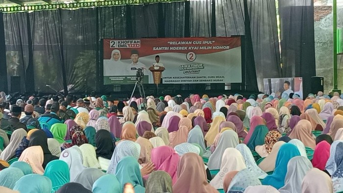 Ribuan Relawan Gus Ipul Nganjuk Bergerak Menangkan Khofifah-Emil
