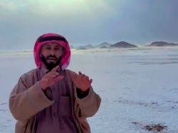 Aneh Tapi Nyata, Hujan Salju di Gurun Arab Saudi