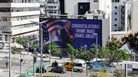 Perdana Menteri (PM) Israel Benjamin Netanyahu mengucapkan selamat kepada mantan Presiden Amerika Serikat (AS) Donald Trump atas kemenangan dalam pilpres AS. Netanyahu memuji kemenangan Trump sebagai kemenangan besar dan comeback terhebat dalam sejarah. REUTERS/Thomas Peter