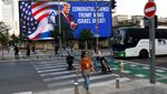 Wajah Trump Mejeng di Israel Usai Menang Pilpres AS 2024