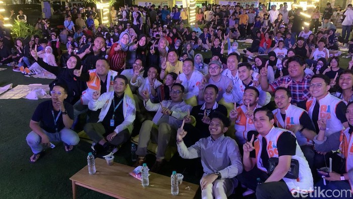 Cagub Jakarta nomor urut 1 Ridwan Kamil (RK) menghadiri agenda diskusi dan kolaborasi pelajar dan anak muda se-Jakarta. Foto: Taufiq/detikcom