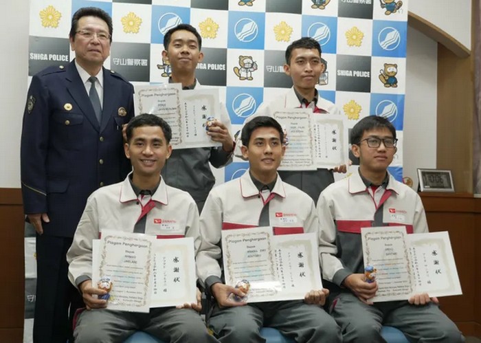 Lima WNI mendapatkan penghargaan dari polisi Jepang