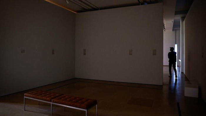 Artworks from the Sursock Museum are collected in its underground storage following its temporary closure, amid the ongoing hostilities between Hezbollah and Israeli forces, in Beirut, Lebanon, November 5, 2024. REUTERS/Yara Nardi