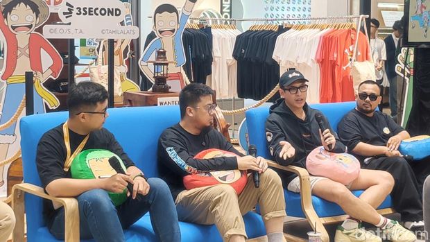 Peluncuran kolaborasi 3Second, Kanky, dan Kintakun, dengan One Piece x Tahilalats.