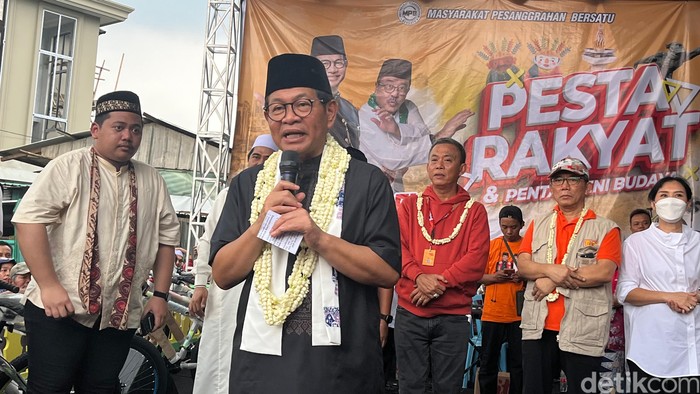 Pramono Anung di Pesta Rakyat, Pesanggrahan, Jaksel, 9 November 2024. (Rumondang Naibaho/detikcom)