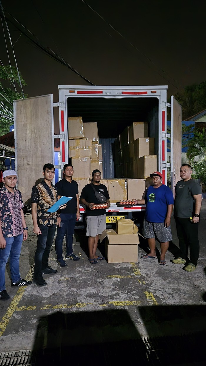 Rokok ilegal diamankan di Pelabuhan Merak (Dok Polda Banten)