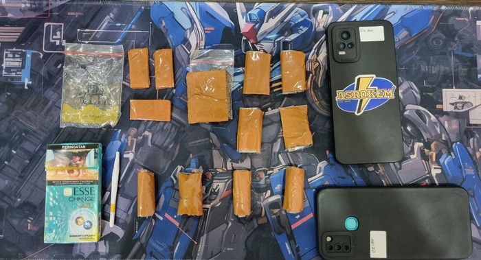 Tembakau sintetis yang diamankan polisi dari Ciomas, Bogor. (Dok Polresta Bogor Kota)