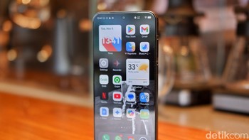 Vivo X200 Pro Mini hadir dengan layar 6,31 inch, menggunakan panel AMOLED 8T LTP0 resolusi 2640 x 1216 pixel, refresh rate hingga 120 Hz, 1,07 miliar warna, kecerahan 4.500 nits dan mendukung HDR10+ Foto: Adi Fida Rahman/detikINET