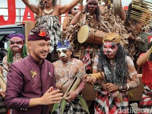 Wamen Kebudayaan Giring Ganesha Hadiri Subak Spirit Festival di Jatiluwih