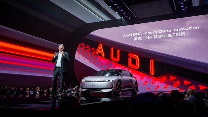 Audi meluncurkan merek baru khusus mobil listrik untuk pasar China, AUDI.