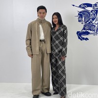 Sejumlah artis kenamaan Tanah Air ikut memeriahkan acara tersebut, termasuk Angga Yunanda dan Shenina Cinnamon. Pasangan itu tampil serasi dengan busana bernuansa cokelat. Foto: Rahmi Anjani/Wolipop  