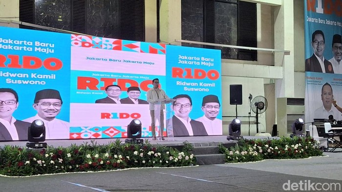 Calon Gubernur Jakarta nomor urut 1 Ridwan Kamil (Taufiq/detikcom)