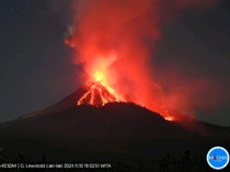 Gunung Lewotobi Meletus 5 Kali Hari Ini, Aliran Lava Mencapai 4.340 Meter
