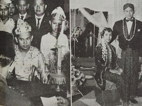 Habibie dan Ainun ketika menikah