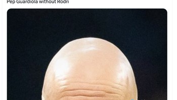 Apakah Pep Guardiola sudah berubah menjadi Erik Ten Hag? Foto: X.com