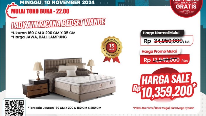 Murah Meriah, Aneka Kasur di Transmart Full Day Sale Mulai Rp 500 Ribuan.