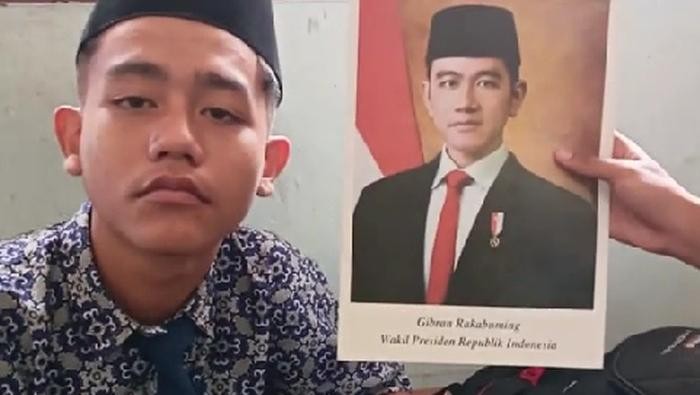 Postingan remaja yang mirip dengan wakil presiden, Gibran Rakabuming.