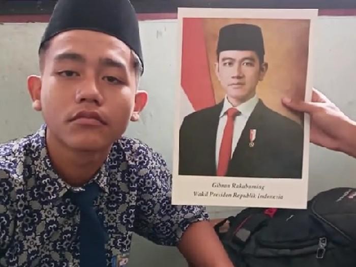 Postingan remaja yang mirip dengan wakil presiden, Gibran Rakabuming.